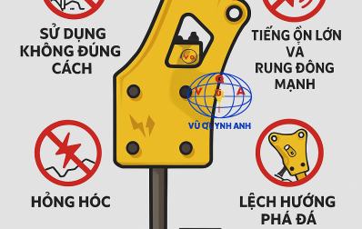 Những lỗi thường gặp khi sử dụng búa phá đá 